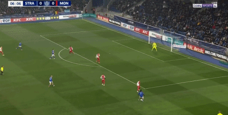 半场战报：斯特拉斯堡1-0摩纳哥，戈多破门