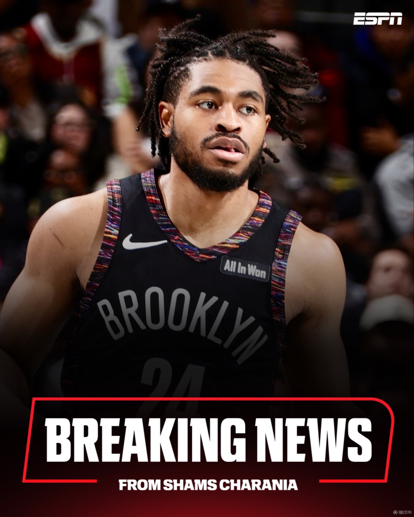 Shams：篮网裁掉后卫卡梅伦-托马斯，本赛季场均15.6分